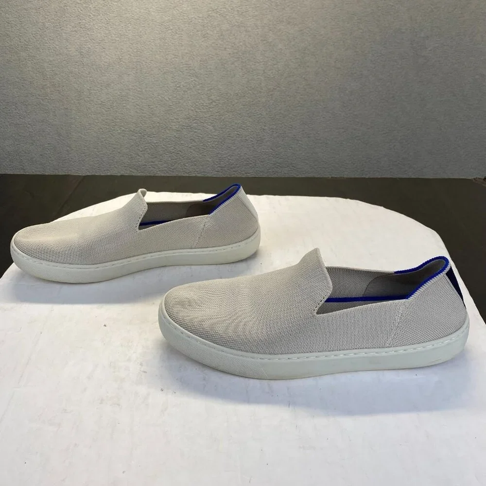 Rothy's The‎ Original Slip On Women's Sneakers, Size 9, Low Top, Flat,Tan,Preppy